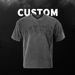 Logotipo personalizado de diseño de algodón de pantalla de peso pesado de secado rápido cómodo suave cuello redondo en blanco - Product Image 6