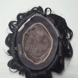 Peluca de Cabello Indio Mono Korian para Hombre, Ondulado Natural, Ondulado Profundo, Prótesis Capilar Taz Hair BD - Product Image 1