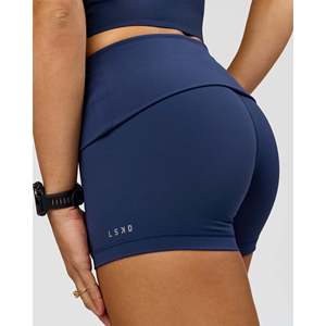 Shorts de course pour femmes Groovy à taille haute et pliables de 4 pouces - Product Image 5