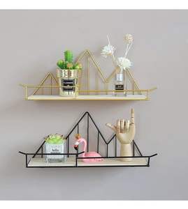 Great Quality In Reasonable Price Iron Wall Hanging <b>Shelves</b> For Artistic Home Wall Showcasing Metal Craft And Practical Design - Product Image 4