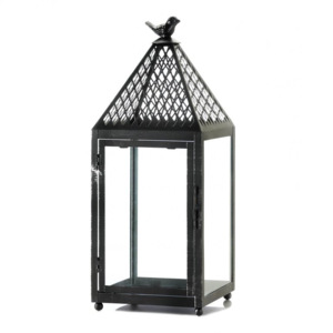 Moroccan Decorative <b>Black</b> Bird <b>Metal</b> <b>Candle</b> <b>Holder</b> and Lantern for Home & Garden Christmas Decorative <b>Candle</b> Jars - Product Image 2