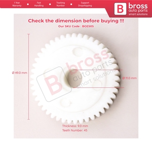 ชุดซ่อมมอเตอร์ซันรูฟ BGE505 รุ่น 1247800407 สำหรับรถยนต์ E Class W123 W124 - Product Image 5