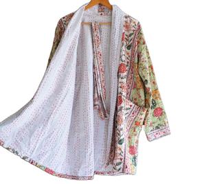 Chaquetas de Kantha hechas a mano Unisex, moda Bohemia cálida, vestido explosivo de manga larga - Product Image 1