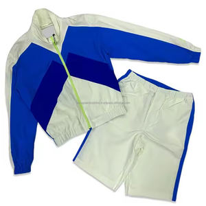 Custom Winter <b>Men's</b> Nylon Tracksuit Two-Piece <b>Set</b> with <b>Hoodie</b> <b>and</b> <b>Shorts</b> Fleece Lining Eco-Friendly - Product Image 4