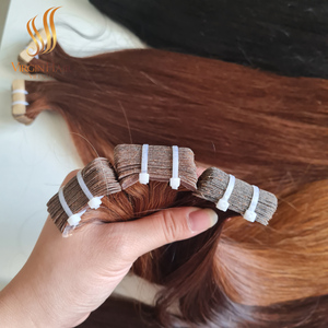 Extensiones de Cabello Adhesivas Invisibles de Primera Calidad, 100% Cabello Humano Remy Vietnamita, Trama Doble a Máquina - Product Image 3