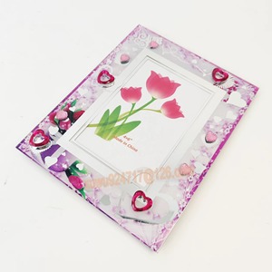 Clear Acrylic Handmade UV Printed <b>Photo</b> <b>Frame</b> Scalloped Edge <b>Magnetic</b> Double Sided Desktop Display Stand Modern REHMAN CRAFT - Product Image 2