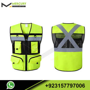 Gilet de sécurité haute visibilité simple de bonne qualité à bas prix/haute visibilité, hiver, vêtements de travail Service OEM gilet de sécurité de visibilité de qualité - Product Image 3