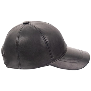 Cuero auténtico superventas personalizado servicio OEM nuevo diseño de secado rápido transpirable hombres gorra de cuero ropa informal tamaño adulto clásico - Product Image 5