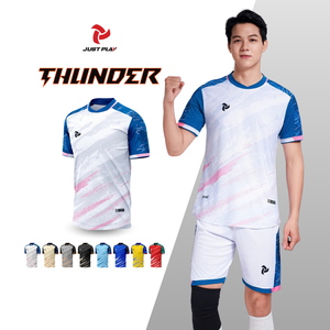 Nueva llegada personalizable de alta calidad Thunder Football/Soccer Jersey Set lavado equipo uniforme etiquetas personalizadas originales para adultos - Product Image 3