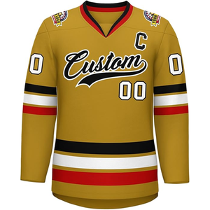 Uniforme de Hockey sobre Hielo Personalizado de Talla Grande, Sublimado, Transpirable, de Malla, sin Cordones, con Diseño Único y Moderno - Product Image 1