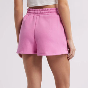 100% coton matériel Shorts pour femmes Quickdry respirant femmes Shorts taille élastique Logo personnalisé impression - Product Image 3