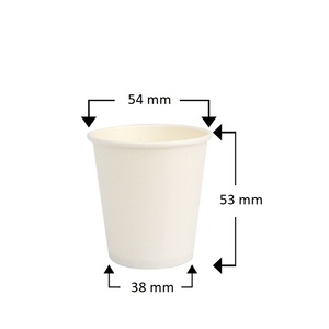 400ml usa e getta eco-friendly RPET biodegradabile bicchieri di carta da 80ml con coperchi trasparenti confezione da 50 pezzi per uso quotidiano - Product Image 2