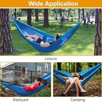 Tragbare, leichte Nylon-Fallschirm-Camping-Hängematte mit Baumgurten – Großbestellungen unterstützt & anpassbar