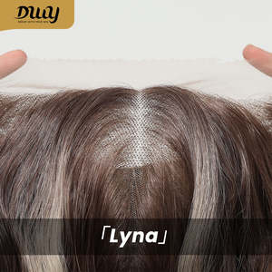 Lyna C-DWY 13*6 Glueless Synthetic <b>Wig</b> Lace Front <b>Long</b> Beach Wave for Ombre Blonde with Highlight Transparent Lace Color - Product Image 6