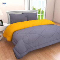 Ensemble de literie en coton uni beige de 4 pièces, personnalisé en usine, pour la maison et l'hôtel, couvre-lit de luxe