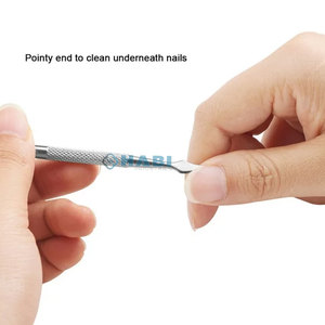 Dual-End Stainless Steel Nail <b>Cuticle</b> Pusher With Non-Slip Handle Disposable Dead Skin Remover for Manicure Beauty Tools - Product Image 6