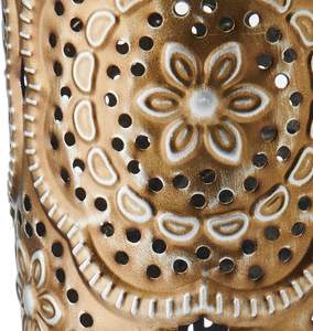 Vase à fleurs de table classique en fer doré, style côtier, écologique, design unique, décoration contemporaine pour la maison, acier poli moderne - Product Image 4