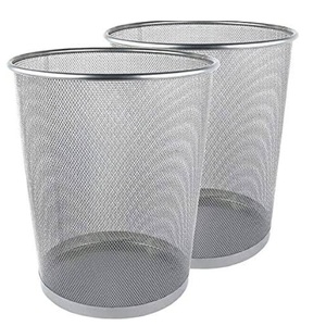 Cubos de basura de Metal de hierro de alta calidad, cubo de basura decorativo hecho a mano con acabado brillante, contenedores de basura para almacenamiento de basura - Product Image 4