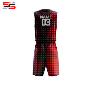 Uniformes de baloncesto ligeros de poliéster 100% personalizados de buena calidad con colores y logotipo personalizados, ropa deportiva al mejor precio - Product Image 2