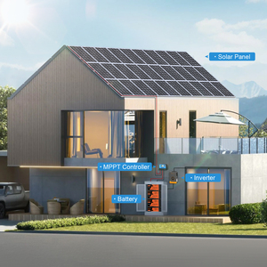 Panneau solaire monocristallin de petite taille à cellules semi-conductrices en verre de haute qualité et longue durée de vie, 100 W, 22 % d'efficacité, pour l'irrigation domestique et agricole - Product Image 5