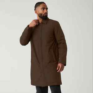 Men's Elegant Lightweight Long <b>Trench</b> <b>Coat</b> Stylish Breathable Sheep Woolen Overcoat Slim-Fit Design for Casual Formal Occasions - Product Image 5