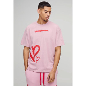 Gran tamaño al por mayor o cuello camiseta unisex liso 100 por ciento algodón 220 GSM personalizado a granel camiseta casual para marcas de moda - Product Image 1