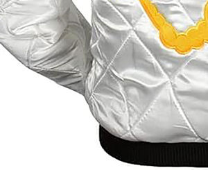 Fabrication en usine, faible MOQ, prix bas, broderie personnalisée, logo personnalisé, vestes universitaires en toile imperméable double face, écologiques - Product Image 6