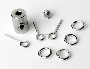 Kit de Cierre Hexagonal Metálico para Collares y Pulseras, Llave de Bloqueo Hexagonal, Cierre de Seguridad Hexagonal de 5mm x 5mm, Pulsera de Acero Metálico - Product Image 5