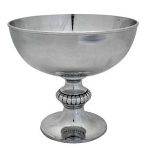 Decorative Nordic Metal Fruit & Salad Serving <b>Bowls</b> Square Pedestal Antique Raw <b>Silver</b> Aluminum Luxury Wedding Decor <b>Bowl</b> - Product Image 4