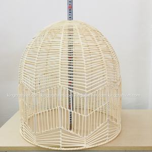 NUEVO HOGAR INTERIOR Lujo Boho Rattan Lámparas Muchas formas | Candelabros de mimbre tejidos a mano E27 para el hogar Restaurante Hotel - Product Image 4