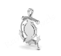 Nouveauté 2025 – Pendentif Croix Ancre en Argent Sterling 925, 31 mm, Sertissage Clos, Plaqué Or, Bijoux Fins, Style Personnalisé, Vente en Gros