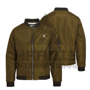 Personalizado Tallas grandes Estilo de la moda de los hombres Chaquetas de bombardero Casual Impermeable Chaqueta de bombardero para los hombres - Product Image 1