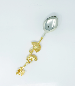 ช้อนแบนมีด้ามจับทำจากสเตนเลสสตีลช้อนตักสลัดทำมือ - Product Image 1