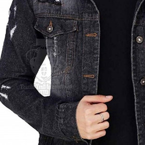 Chaquetas Vaqueras para Hombre de Primera Calidad Hechas en Pakistán, Diseño Personalizado, Chaquetas Vaqueras para Hombre al por Mayor - Product Image 4