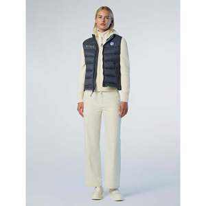 Gilet da Donna North Sails Collezione AC38 Galia Grigio Scuro con Cappuccio, Logo, Stile Casual, Antivento, Imbottito in Cotone, Lunghezza Corta - Product Image 1