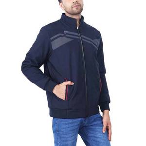 Chaqueta Bomber Personalizada con Cierre de Cremallera y Cuello Alto para Hombre, Estilo Casual Urbano de Otoño con Logotipo Frontal - Product Image 3