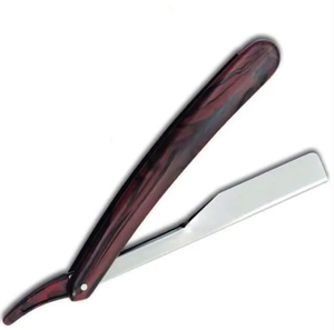 Maquinilla de afeitar para bordes de peluquero, maquinilla de afeitar recta plegable de acero inoxidable, cuchilla de afeitar plegable para bordes de peluquero - Product Image 2