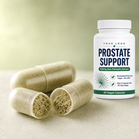 Capsules d'extrait de palmier nain en gros, supplément pour la prostate, pot de 60 unités pour les distributeurs, végétalien