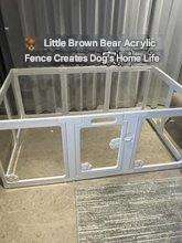 Valla acrílica transparente sólida para interiores al por mayor, barrera de plástico antiescape para mascotas, recinto para perros pequeños, bichón, gatos, animales - Product Image 2