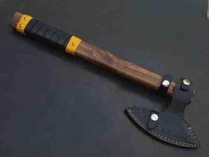 Hacha Vikinga de Acero al Carbono Hecha a Mano de Steel Craft International - Doble Hoja, Mango de Madera, Personalizable, para Campamento, Caza y Actividades al Aire Libre - Product Image 5