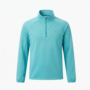 Modern <b>Men</b> Quarter Zip <b>Jacket</b> Lightweight Long Sleeve Athletic Training Sportswear <b>Running</b> Fitness Outdoor Workout Top - Product Image 1