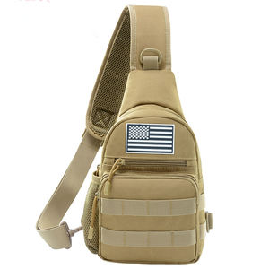 Homme multifonctionnel étanche sangle de poitrine sac de messager pratique bandoulière sacs à bandoulière léger caractéristique Polyester imprimé - Product Image 1