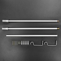 Ensemble de tringles à rideaux métalliques pour fenêtres, accessoires, embouts, supports et quincaillerie, vente en gros directe usine