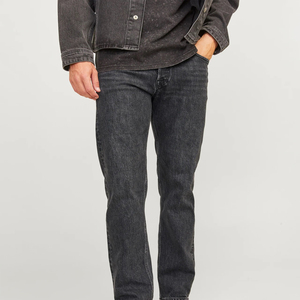 <b>Men's</b> Denim <b>Jeans</b> Premium Cargo <b>Wide</b> <b>Leg</b> Relaxed Fit Washed Straight Custom Streetwear Pants Workwear Vintage Casual Wholesale - Product Image 5