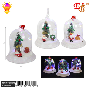 Su misura 4 \ "Xmas decorazione per la casa sfera di vetro trasparente con la luce 24 pz/Cs piccola palla di vetro fatta a mano per l'artigianato di festa - Product Image 1