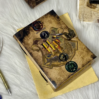 Livre des ombres imprimé Journal en cuir Harry P inspiré Blank Spell Journal Wiccan Witchcraft Junk Journal Hardcover Diary Gift