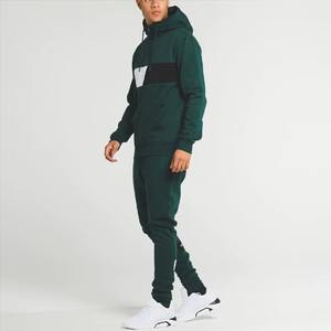 Invierno Casual Fleece Sólido Oversized Streetwear Sudadera con capucha Bordado Puff Impreso Dos piezas Pantalones de chándal Conjunto Hombres Jersey personalizado - Product Image 2