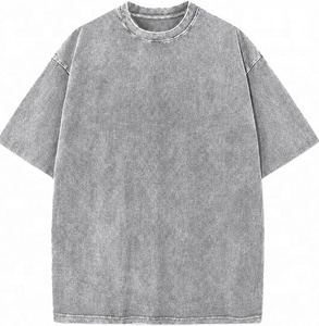 Camiseta de algodón de manga corta oversize para hombre, cuello redondo, estilo casual, corte regular, tejido de punto, ropa urbana, anti-UV, de secado rápido - Product Image 6