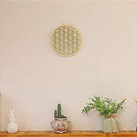 Posavasos Redondo de Madera MDF Aislante y Transpirable, Grabado, Hueco, FAIZA CRAFT, Decoración para el Hogar, Regalos Promocionales y Souvenirs