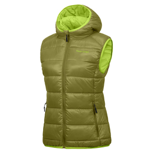 Chaleco acolchado para mujer, chaqueta sin mangas corta con cremallera y cuello levantado, diseño único, chaleco con capucha caliente de primavera, moda para mujer - Product Image 3